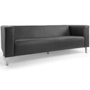 Ver imagem 6 de Sofá 03 Lugares Para Sala Decorativa Kubo 210 cm Corano Cinza - Nexta Casa