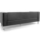 Ver imagem 3 de Sofá 03 Lugares Para Sala Decorativa Kubo 210 cm Corano Cinza - Nexta Casa