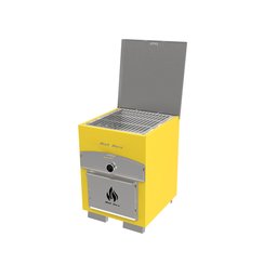 Forno de Pizza e Churrasqueira 2 em 1 - BANCADA - AMARELO - 3