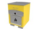 Ver imagem 1 de Forno de Pizza e Churrasqueira 2 em 1 - Bancada - Amarelo
