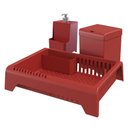 Ver imagem 1 de Conjunto Escorredor Lixeira e Dispenser para Cozinha - Stolf