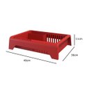 Ver imagem 3 de Conjunto Escorredor Lixeira e Dispenser para Cozinha - Stolf
