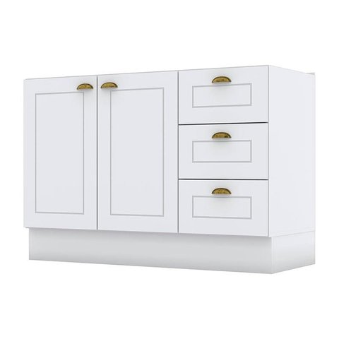 Balcão de Pia 120 Cm Americana Branco Hp – Henn