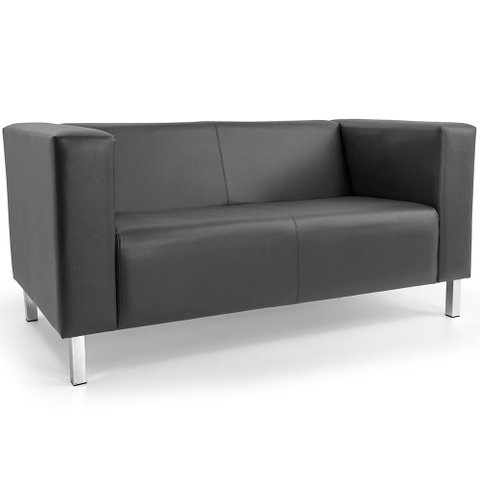 Sofá 02 Lugares Para Sala Decorativa Kubo 153 cm Corano Cinza - Nexta Casa