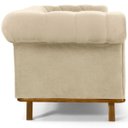 Ver imagem 5 de Sofá Império 03 Lugares 210cm Veludo Creme - Nexta Casa