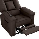 Ver imagem 6 de Poltrona do Papai Reclinável Elétrica Porshe Matrix Cor:suede Marrom