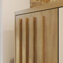 Ver imagem 4 de Kit Multiuso 2 Portas e Cômoda 3 Gavetas Austin I01 Carvalho Off White - Clique Chique Móveis