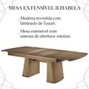 Ver imagem 3 de Mesa de Jantar Extensivel 200 ou 278 Cm Madeira Pinhao Nacc
