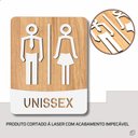 Ver imagem 7 de Placa de Banheiro Placas para Banheiro Feminino Masculino:branco - Unissex 15x20