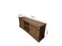 Ver imagem 4 de Rack Cancun 2 Portas Cera Castanho