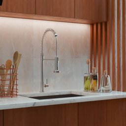 Torneira de Bancada Cozinha Água Fria Gourmet Cromoda - 5