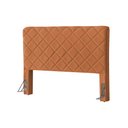 Ver imagem 2 de Cabeceira Cama Box Queen 1,60m Estofada Capri Veludo Terracota