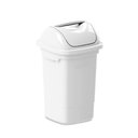 Ver imagem 1 de Lixeira com Tampa Basculante 30 Litros - Plasvale Branco