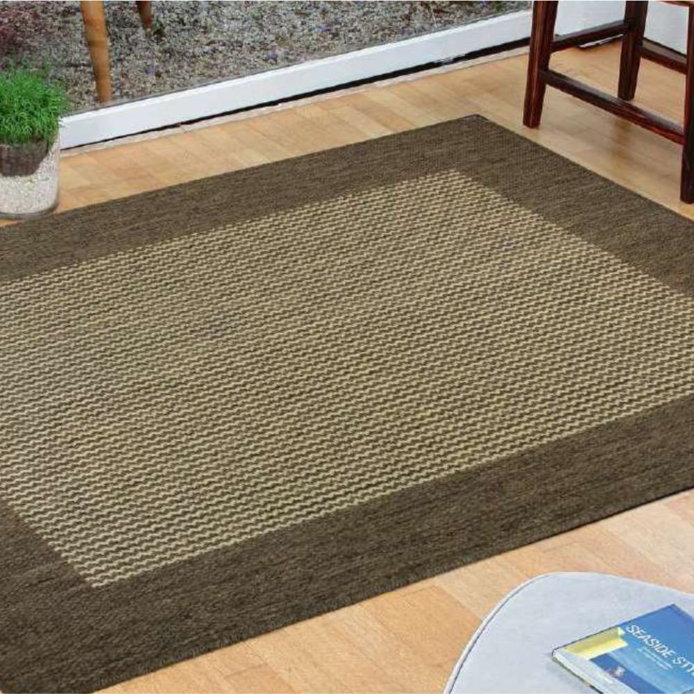 Tapete para Sala 1,00m x 1,50m Sisal Antiderrapante Sem Pelo Lâncer - 580 MESCLA