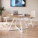 Ver imagem 3 de Mesa para Escritorio 110 Cm 25916 Nogal Sevilha Branco Artesano Nogal Sevilha Branco