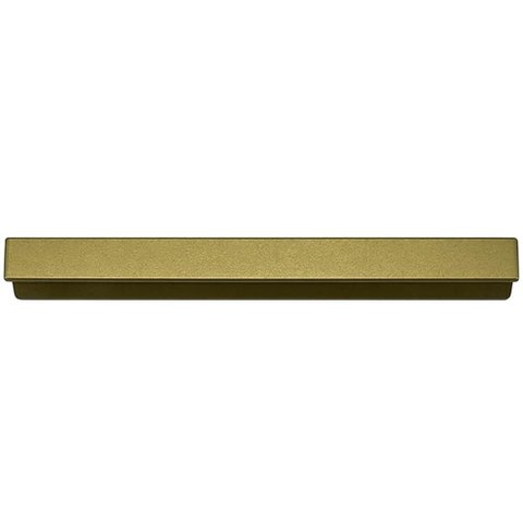 Kit 10 Puxadores Sobrepor 20cm Reto Dourado Torralba Armário Gaveta Guarda Roupa