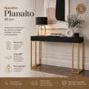 Ver imagem 2 de Aparador Planalto 90cm Pés de Ferro - Preto/Dourado