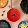 Protetor Forma Para Air Fryer Silicone Reutilizável - Vermelho - 3