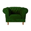 Ver imagem 1 de Poltrona Chesterfield Capitonê Duque Suede Verde Bandeira Decoração, Recepção, Salas de Tv e Estar