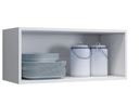 Ver imagem 2 de Armário Gabite Aéreo 2 Portas Geladeira Mara Savana/off White - Moblis