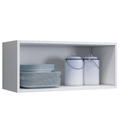 Ver imagem 2 de Armário Gabite Aéreo 2 Portas Geladeira Mara Savana/off White - Moblis