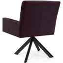 Ver imagem 6 de Poltrona Para Sala Angel Base Giratória Eiffel Preto Veludo Roxo - casaepoltrona