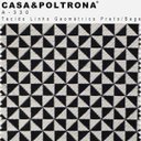 Ver imagem 5 de Poltrona para Sala Decorativa Kora Pés Palito Preto Linho Geométrico Preto/bege - Casaepoltrona
