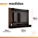 Ver imagem 3 de Painel para Tv até 50 Polegadas Dijon Ripado C/ Prateleira