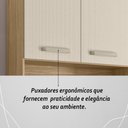 Ver imagem 7 de Armário de Cozinha Compacta Mdf 6 Portas Modena Plus - Freijó/soft