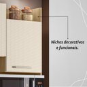 Ver mais imagens de Armário de Cozinha Compacta Mdf 6 Portas Modena Plus - Freijó/soft