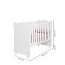 Ver mais imagens de Quarto Infantil de Bebê Elisa Roupeiro Cômoda e Berço Doce Sonho com Colchão Phoenix Baby