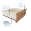 Ver imagem 4 de Guarda Roupa 4 Portas 2 Gavetas Tóquio Cedro