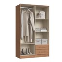 Ver imagem 5 de Guarda Roupa 4 Portas 2 Gavetas Tóquio Cedro