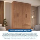 Ver imagem 7 de Guarda Roupa 4 Portas 2 Gavetas Tóquio Cedro