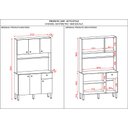 Ver imagem 4 de Kit Cozinha Ambiente Style 6 Portas Freijó Vanilla Ripado - Kits Paraná