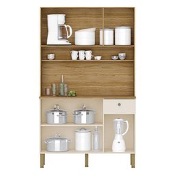 Kit Cozinha Ambiente Style 6 Portas Freijó Vanilla Ripado - Kits Paraná - 3