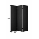 Ver imagem 2 de Biombo Alto Economico Preto - Folha 1800x500mm