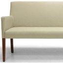 Ver imagem 2 de Namoradeira Decorativa Joy Base de Madeira 2 Lugares 1,40M Corino Creme - Casaepoltrona