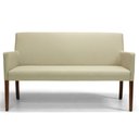 Ver imagem 1 de Namoradeira Decorativa Joy Base Fixa 02 Lugares 140cm Corano Creme - Nexta Casa