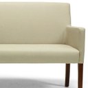 Ver imagem 3 de Namoradeira Decorativa Joy Base de Madeira 2 Lugares 1,40M Corino Creme - Casaepoltrona