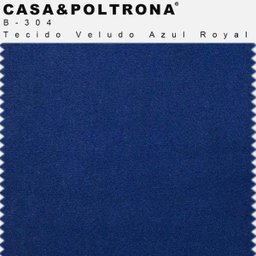 Poltrona de Sala Clara Pés Madeira Veludo Azul Royal - Casaepoltrona - 5