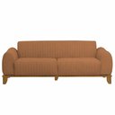 Ver imagem 3 de Sofá Molino 3 Lugares 180cm Pés Madeira Castanho Bouclé Terracota - Nexta Casa