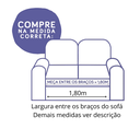 Ver imagem 2 de Capa protetora de sofá matelassê tamanho king 3 lugares 1,8 metros cor marrom