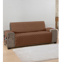 Ver imagem 4 de Capa protetora de sofá matelassê tamanho king 3 lugares 1,8 metros cor marrom