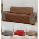 Ver imagem 1 de Capa protetora de sofá matelassê tamanho king 3 lugares 1,8 metros cor marrom