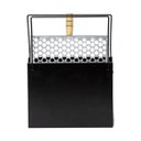 Ver imagem 5 de Churrasqueira Maleta em Aço Dobrável Portátil Preta La Móveis