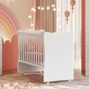 Ver mais imagens de Quarto Infantil de Bebê Completo Guarda-roupa + Cômoda + Berço com Colchão - Phoenix Baby
