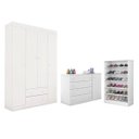 Ver imagem 1 de Guarda-Roupa e Cômoda Sapateira Infantil e Sapateira Nicho com Prateleira para Quarto de Bebê