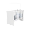 Ver imagem 2 de Quarto Infantil de Bebê Berço Doce Sonho + Guarda-Roupa Lívia 4 Portas + Cômoda Sapateira 100% MDF -