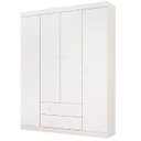 Ver imagem 1 de Roupeiro Elisa 4 Portas e 2 Gavetas para Quarto Infantil de Bebê Infantil - Phoenix Baby